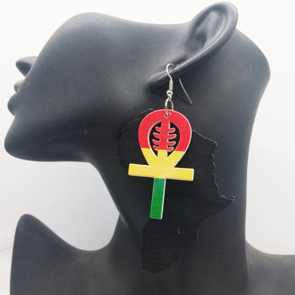 New!!! Powerful 💪🏾 Africa Earrings 2 for $15 - Picture 4 of 7